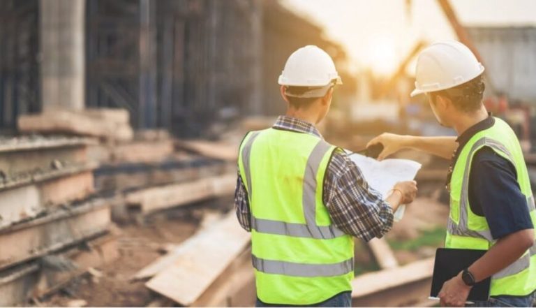 Trusted subcontractors delivering top-notch results on a construction project.