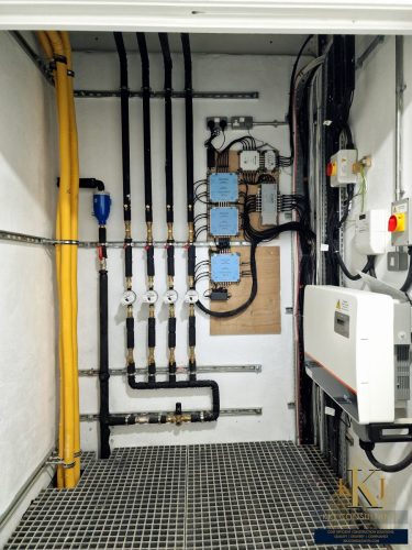 Mains electrical connections, gas installations, plumbing system installation, and piping work by KKJ Consultants